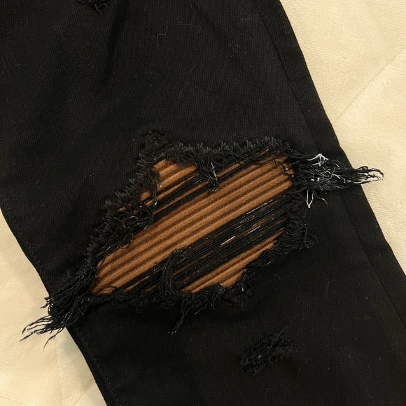 NWOT - AMIRI Distressed Ultra Suede Jeans - Picture 4 of 11